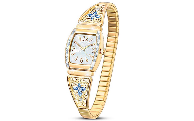 Moments Of Faith Women's Stretch Watch With Crystals