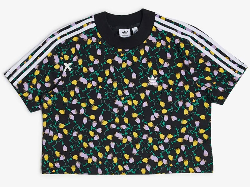 Adidas Allover Print Crop Top For Women