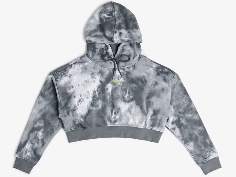 Adidas Women's Tie Dye Crop Hoodie