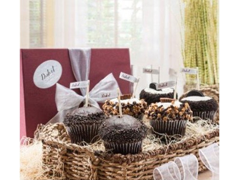 Chocolate Cupcake Sampler Gift Box