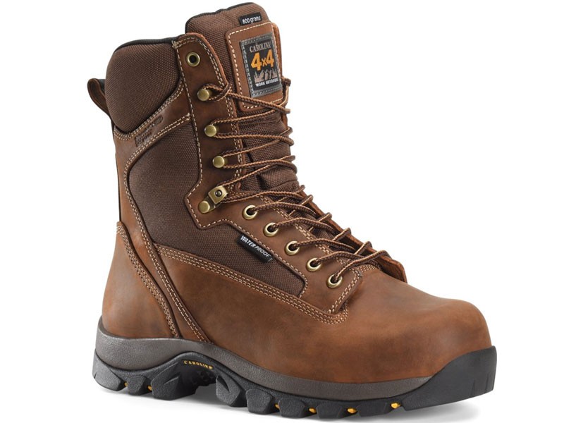 Men’s 8” Carolina Waterproof Insulated 4x4 Work Boot