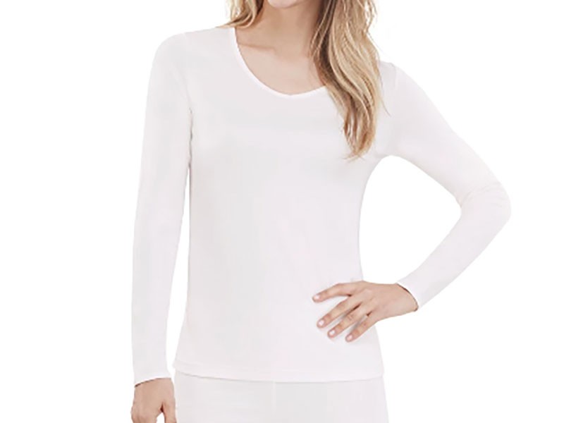 Women's Cuddl Duds Climatesmart Long Sleeve V-Neck Top