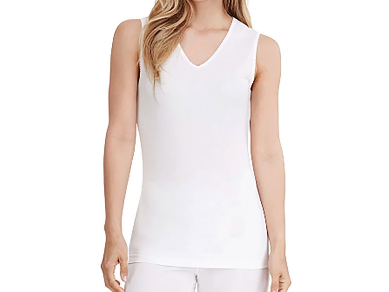 Women's Cuddl Duds Softwear Lace Edge V-Neck Tank Top