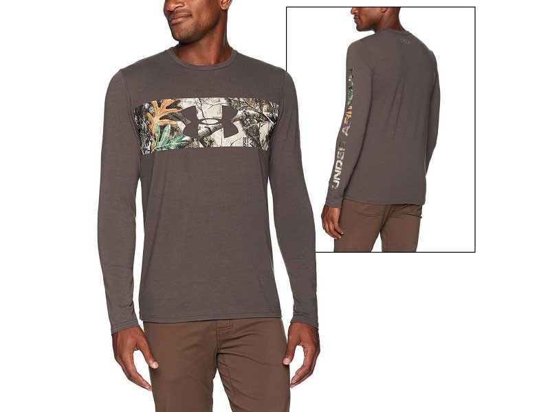 Under Armour Banded Camo Long-Sleeve Crew Maverick Brown