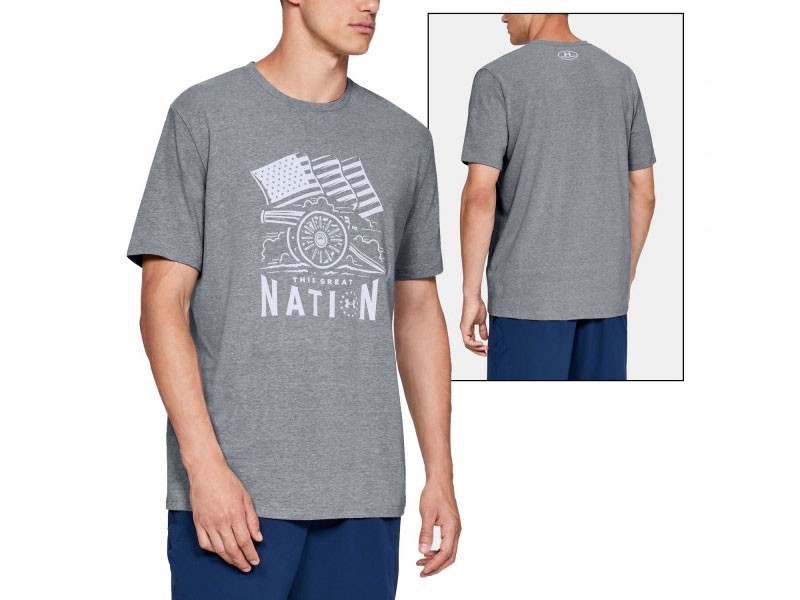 Under Armour Freedom Cannon T-Shirt Steel Light Heather