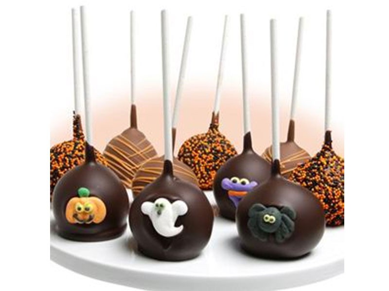 Halloween Belgian Chocolate Dipped Cake