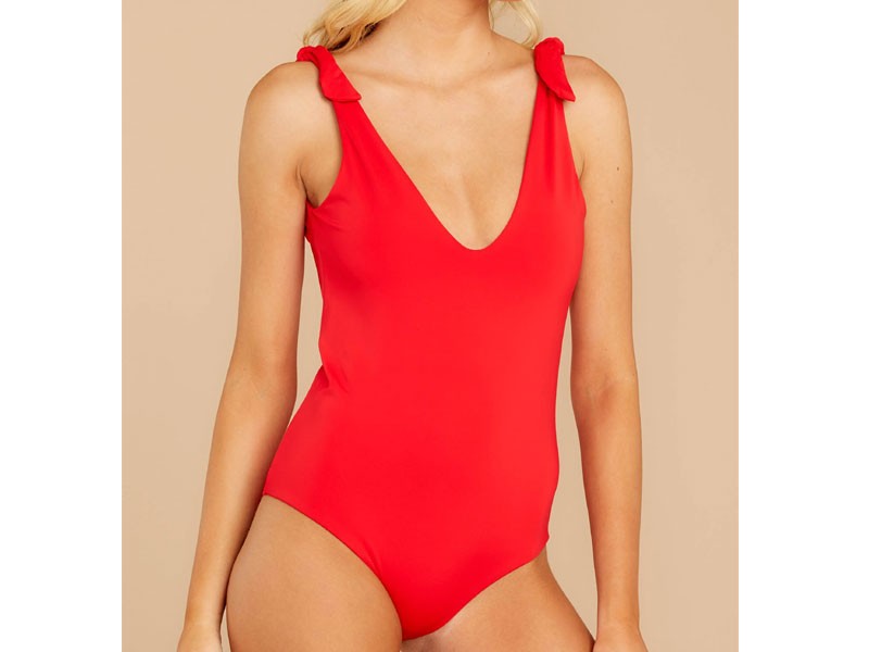Out In The Sun Red One Piece Swimsuit For Women