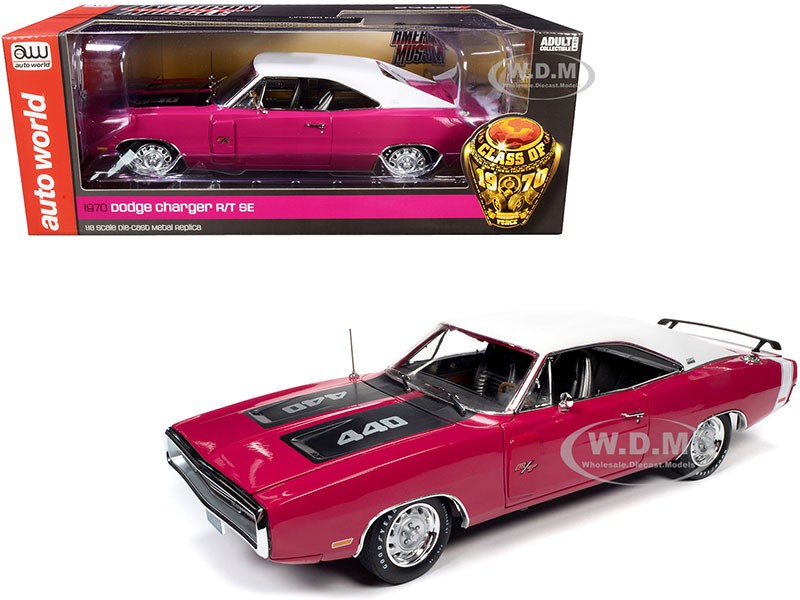 1970 Dodge Charger R/T SE 440 Hardtop Panther Pink Model Car