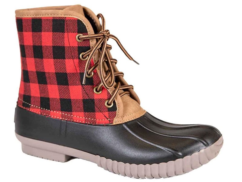 Simply Southern Duck Boots For Women in Plaid