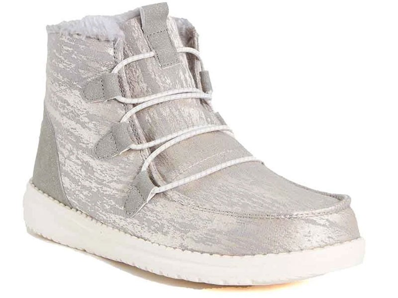 Hey Dude Shoes Women’s Lea Fur Shoes In Grey