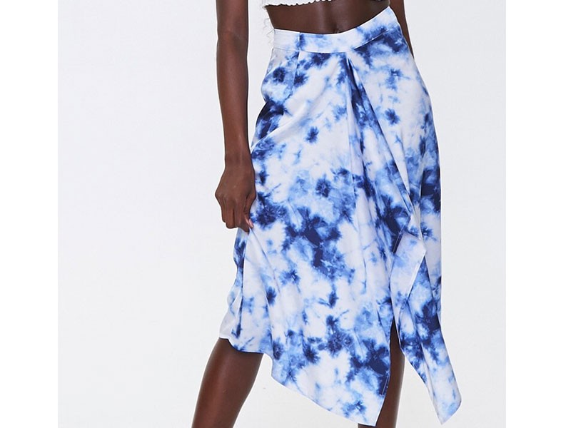 Tie-Dye Handkerchief Skirt For Women