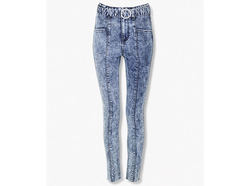 Acid Wash Skinny Jeans For Women