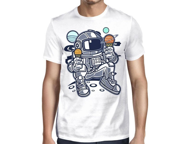 Astronaut Ice Cream T-Shirt For Men