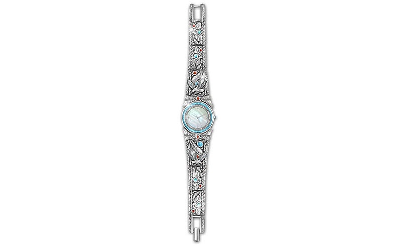 Soaring Spirit Native American-Style Mother Of Pearl Watch