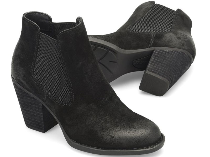 Born Elaine In Black Suede Women's Boots