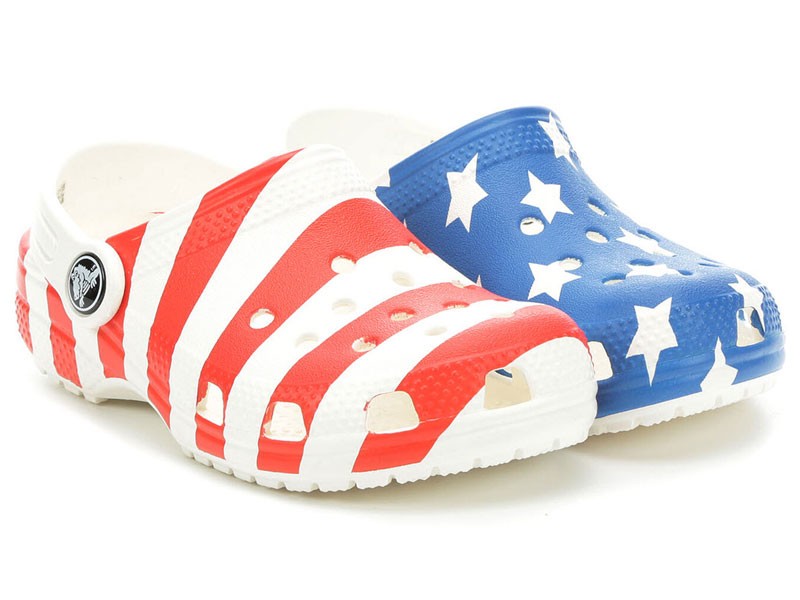 Kids' Crocs Infant & Toddler American Flag Classic Clog