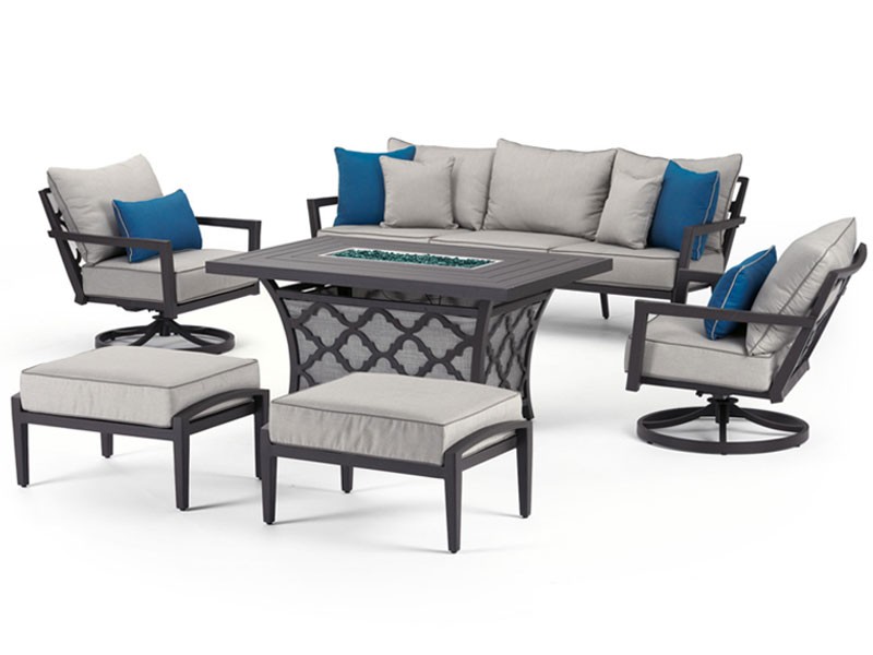 Venetia 6 Piece Motion Fire Seating Set