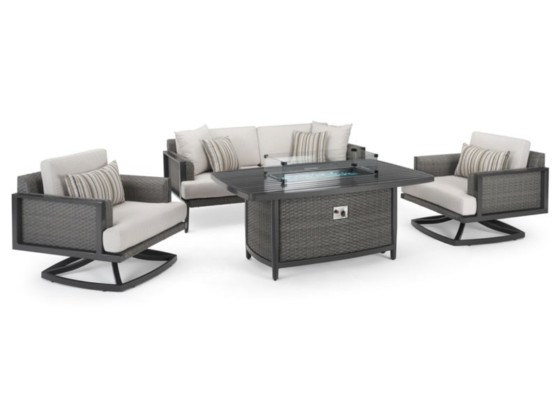 Vistano 4 Piece Fire Conversation Seating Set