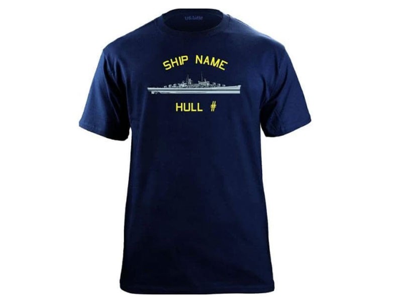 U.S. Navy Men's Custom Ship T-Shirts Decommissioned Ships