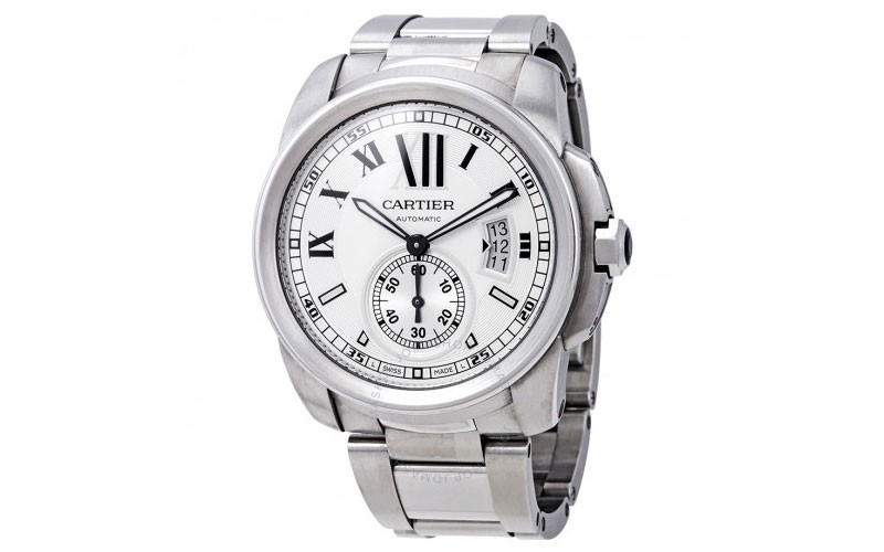 Cartier Calibre de Automatic Silver Dial Men's Watch