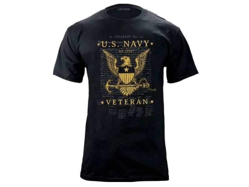 U.S. Navy Declaration Veteran Graphic T-Shirt For Men