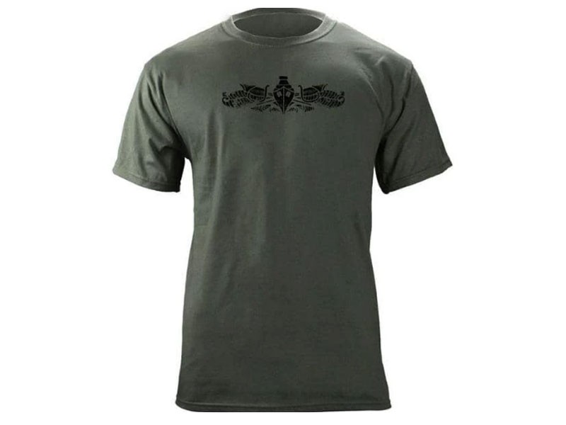 Navy Surface Warfare Subdued Badge T-Shirt For Men