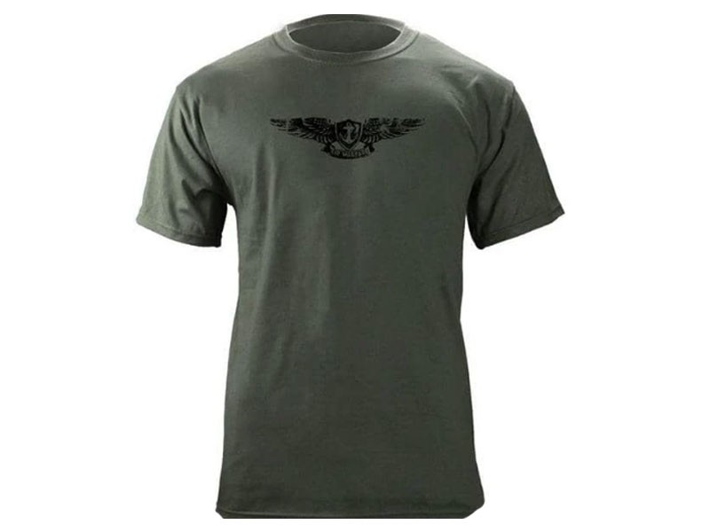Navy Aviation Warfare Specialist Enlisted Subuded Badge T-Shirt For Men