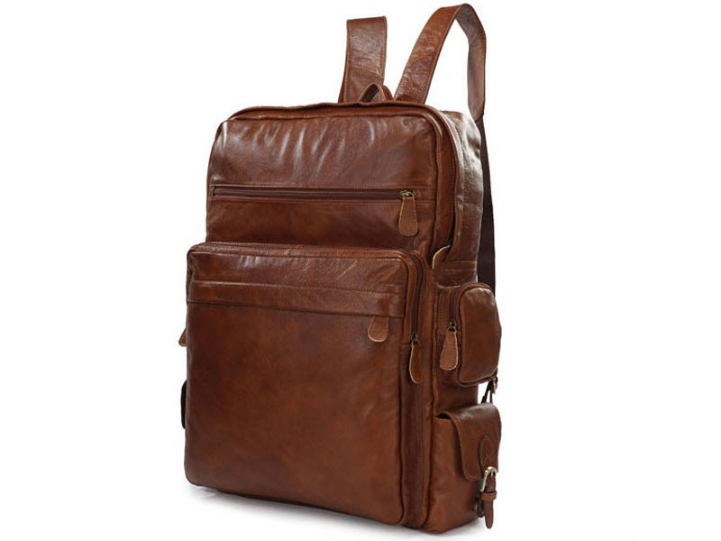 Brasilia Vintage Large Men's Vintage Leather Travel Backpack & Daypack