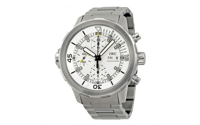 IWC Aquatimer Chronograph Silver Dial Stainless Steel Men's Watch