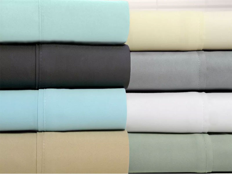 Bamboo-Blend Luxury Solid Sheet Set 4- Or 6-Piece