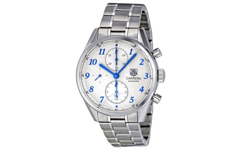 Tag Heuer Carrera Heritage Chronograph Silver Dial Automatic Men's Watch