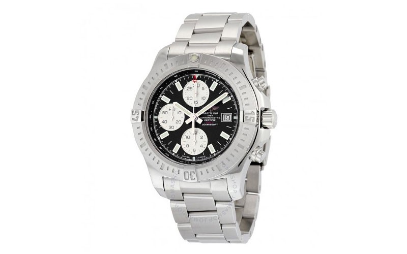 Breitling Colt Chronograph Automatic Black Dial Stainless Steel Men's Watch