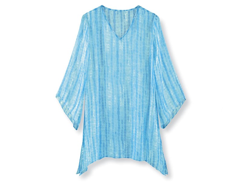 Women's Pebble-Stripe Cover-Up