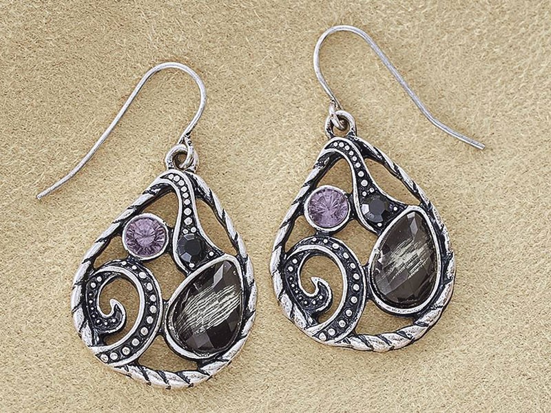 Teardrop Swirls Earrings For Women