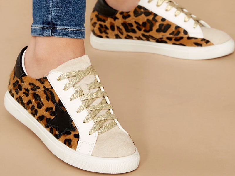 Make The Deal Leopard Print Sneakers For Women