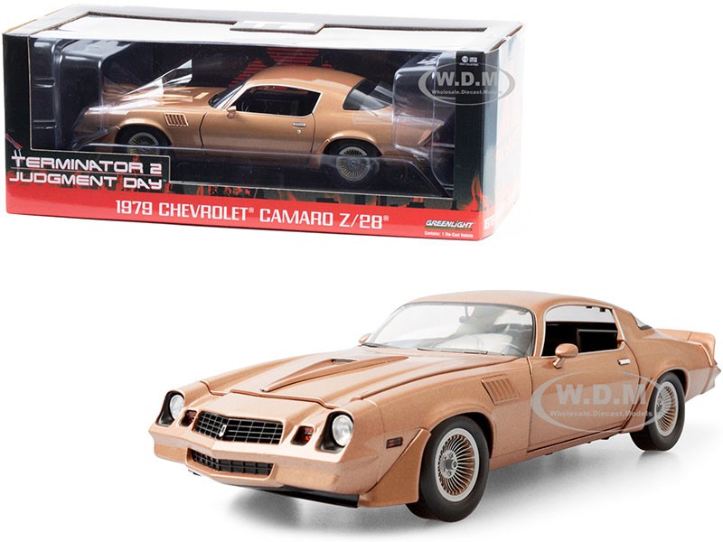 1979 Chevrolet Camaro Z/28 Gold Terminator 2 Judgment Model Car