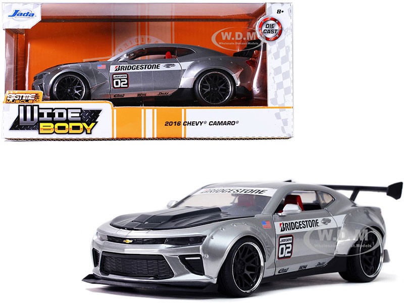 2016 Chevrolet Camaro Widebody #02 Bridgestone Silver Model Car