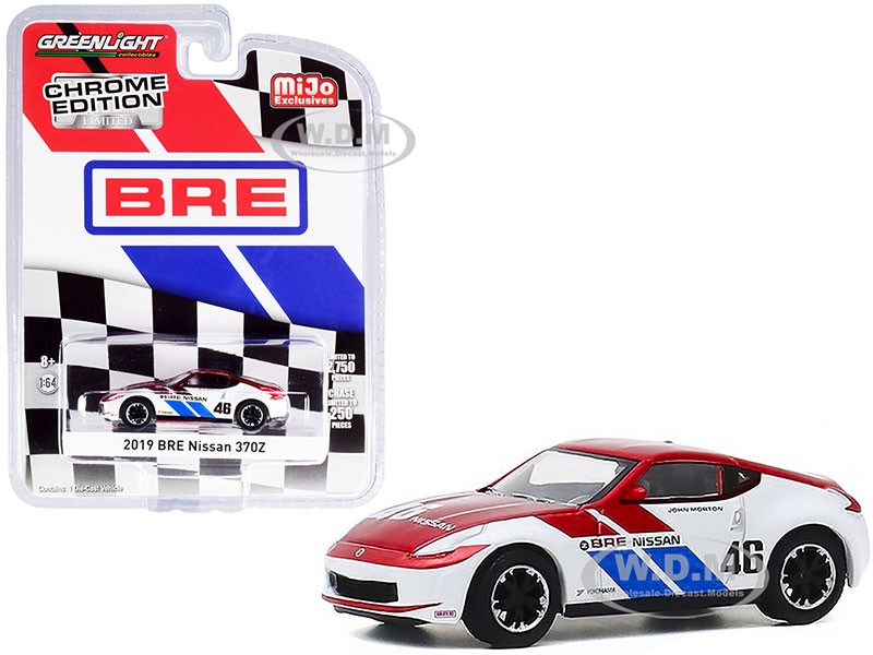 2019 Nissan 370Z #46 John Morton Chrome Red and White Model Car