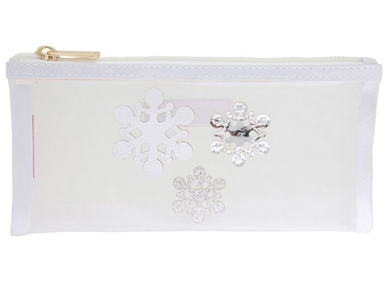 White Mesh Moya Women's Case with Multicolor Snowflake Trio