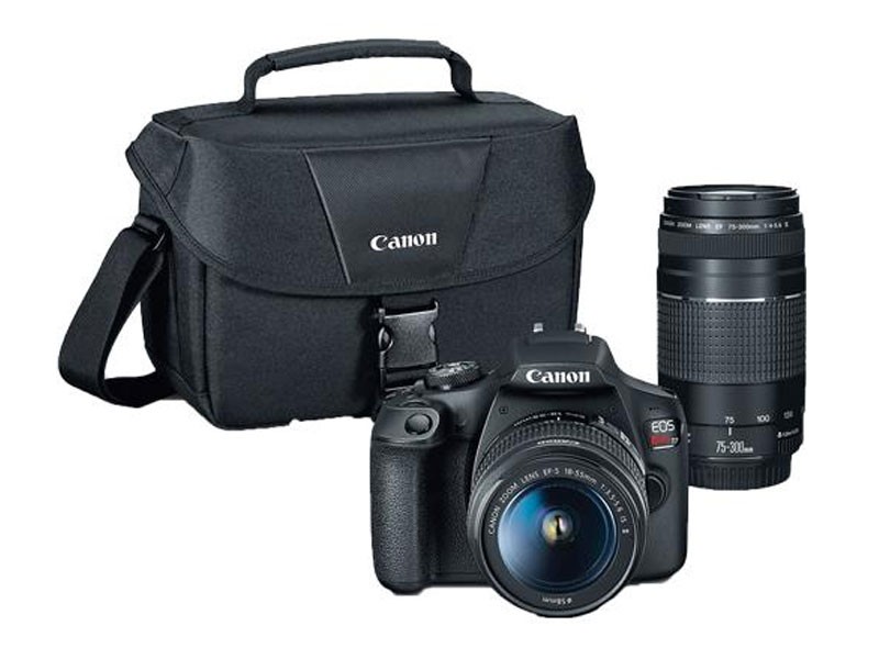 Canon EOS Rebel T7 DSLR Camera With 18-55mm And 75-300mm