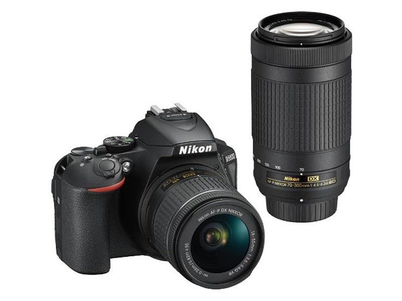 Nikon D5600 DSLR Camera With 18-55mm And 70-300mm Lens Black