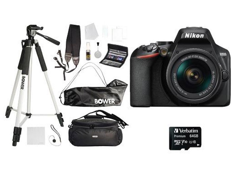 Nikon D3500 DSLR Camera With 12-In-1 DSLR Accessory Kit