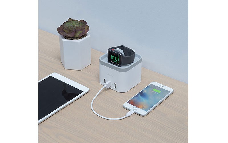 Powertime // Apple Watch Charging Dock + 3 Usb Ports