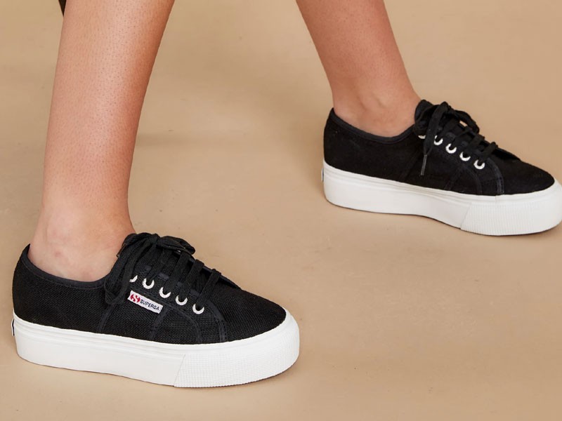 Women's 2790 Acot Black Platform Sneakers