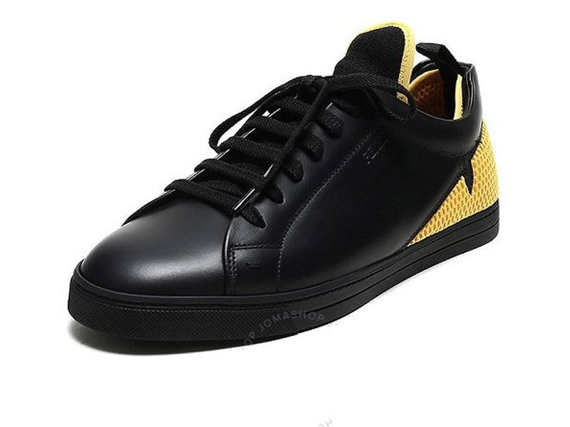 Fendi Men's Low-Top Mesh Detail Sneakers