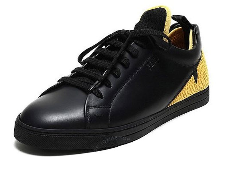 Fendi Men's Low-Top Mesh Detail Sneakers