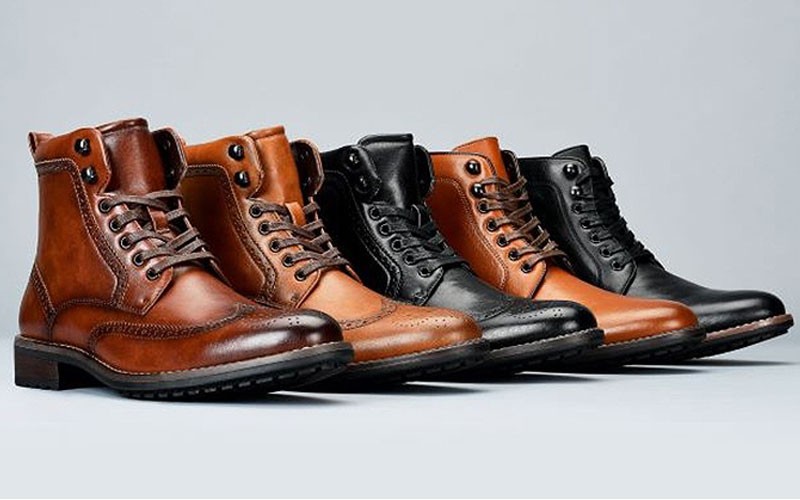 Vincent Cavallo Men's Combat Dress Boots