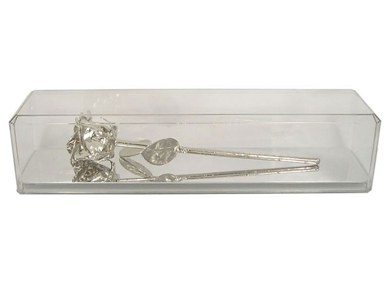 Platinum Dipped Rose in Anniversary Museum Case