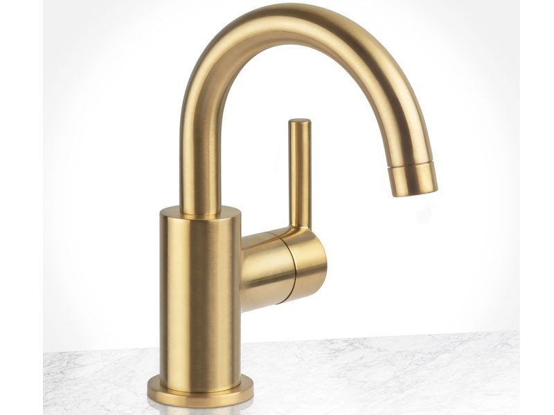 Miseno Mia Single Hole Side Lever Bathroom Faucet - Includes Push-Pop Drain