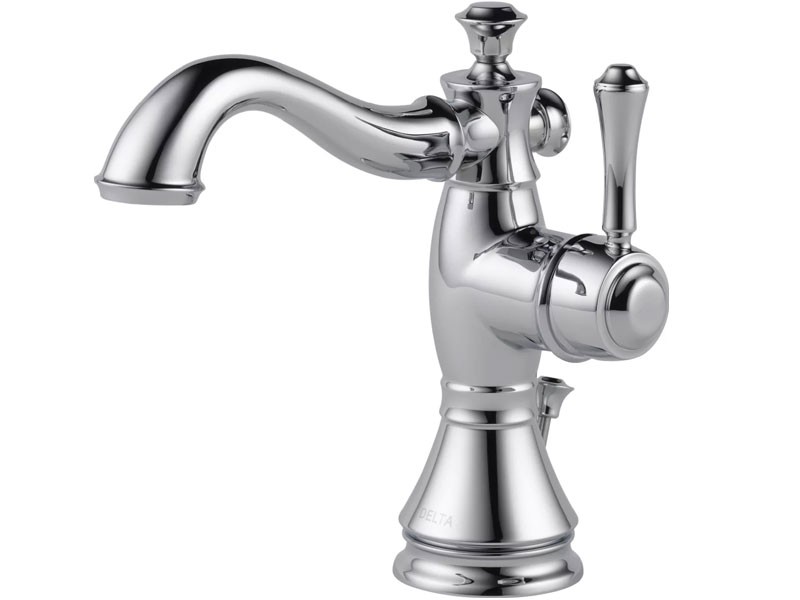 Delta Cassidy Single Hole Bathroom Faucet with Pop-Up Drain Assembly